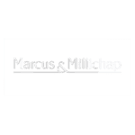 Marcus and Millichap White Logo